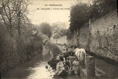 CPA Falaise Lavoir sur l Ante Femmes Enfants TOP