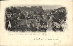 VINTAGE POSTCARD Cliff White Houses the Valley D Ante