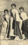 CPA Fetes de Falaise 22 mai 1910 thibault Maru Queron Reine de la Bonneterie Blanchisseuses TOP