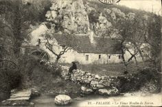 VINTAGE POSTCARD Cliff the Old Mill of Noron