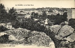 VINTAGE POSTCARD Cliff seen of the Myra Mount