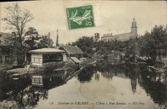 VINTAGE POSTCARD Cliff L Environs Decorates has Pont Ecrepin