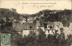 CPA Falaise Le Val d Ante vue prise de la route de Caen