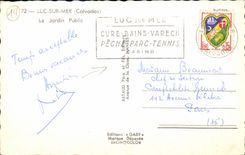 MODERN CARD Luc on Sea the Public garden