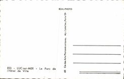 MODERN CARD Luc on Sea the Park of L Town hall