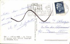 MODERN CARD Luc On Sea the casino Bar of the sea