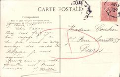 POSTAL Lucas de la VENDIMIA en el mar el casino delante de