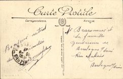 POSTAL Lucas de la VENDIMIA en el mar el casino visto de la playa