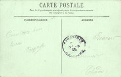 POSTAL Lucas de la VENDIMIA en el mar el casino y los jardines