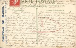 POSTAL Lucas de la VENDIMIA en el mar la abertura y la pasarela de Quihoc