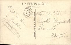 POSTAL Lucas de la VENDIMIA en la pendiente del mar del pequeno infierno