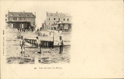 POSTAL Lucas de la VENDIMIA en el mar la abertura