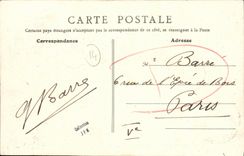 La POSTAL Lucas de la VENDIMIA en la pendiente del mar del gran este y la presa de L es