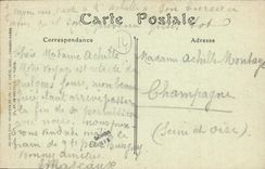 POSTAL Lucas de la VENDIMIA en el mar la pendiente de Guilhon