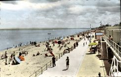 CPM Luc Sur Mer La Digue et la Plage