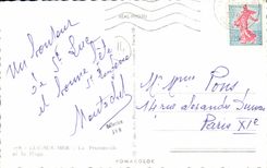 POSTAL MODERNA Lucas en el mar la caminata y la playa