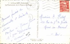 POSTAL MODERNA Lucas en el mar la caminata de la presa y de la playa