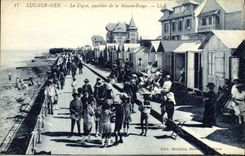 CPA Luc Sur Mer la Digue Quartier de la Maison Rouge Enfants