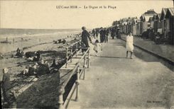 CPA Luc Sur Mer La Digue et la Plage