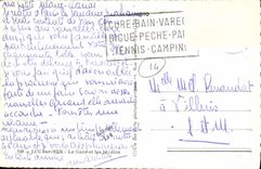 POSTAL MODERNA Lucas en la estacion y jardines de tren del mar