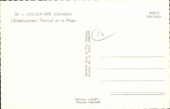 POSTAL MODERNA Lucas en el mar L establecimiento hidropatico y la playa