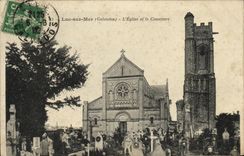 POSTAL Lucas de la VENDIMIA en el mar L iglesia y el cementerio