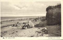 CPA Luc Sur Mer La Plage vers la falaise