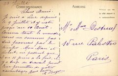 POSTAL Lucas de la VENDIMIA en el mar una esquina de acantilados