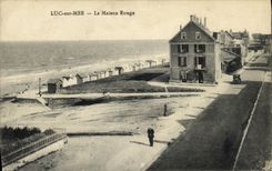 CPA Luc Sur Mer La Maison Rouge