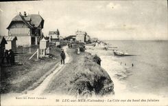 CPA Luc Sur Mer La Cote Vue Du Haut des Falaises