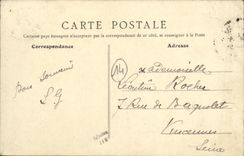 POSTAL Lucas de la VENDIMIA en el mar debajo del acantilado