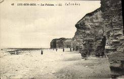CPA Luc Sur Mer le Calavados Les falaises