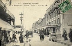 La POSTAL Lucas de la VENDIMIA en la calle del mar del gran hotel del este de familias REMATA