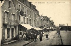POSTAL Lucas de la VENDIMIA en el mar la calle Guynemer de los restaurantes