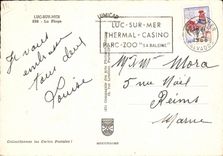 POSTAL MODERNA Lucas en el mar la playa