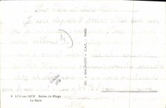 POSTAL MODERNA Lucas en mi escena de la playa el bano