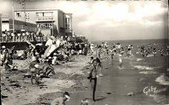 POSTAL MODERNA Lucas en mi escena de la playa y del casino