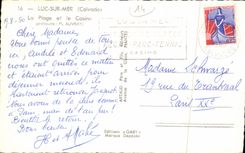 POSTAL MODERNA Lucas en mi escena de la playa y del casino