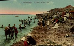 POSTAL Lucas de la VENDIMIA en el mar la playa y el bano