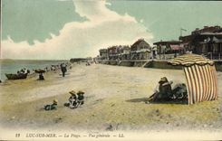 CPA Luc Sur Mer La Plage Vue Generale