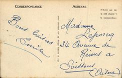 POSTAL Lucas de la VENDIMIA en el mar la playa y el districto de la presa de la casa roja