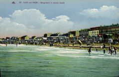 La POSTAL Lucas de la VENDIMIA en los banistas de Mer tiene alta marea