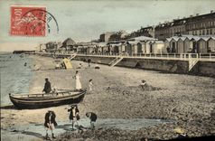 POSTAL Lucas de la VENDIMIA en el mar los ninos de la playa