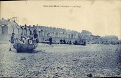 POSTAL Lucas de la VENDIMIA en el mar el barco de los ninos de la playa