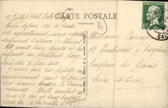 POSTAL Lucas de la VENDIMIA en el mar el barco de los ninos de la playa