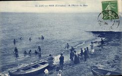 La POSTAL Lucas de la VENDIMIA en Mer tiene L hora del bano