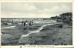 La POSTAL Lucas de la VENDIMIA en Mer la playa tiene L Heure del bano