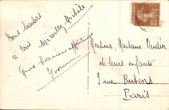 La POSTAL Lucas de la VENDIMIA en Mer la playa tiene Maree Hasse