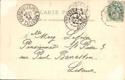 POSTAL Lucas de la VENDIMIA en el mar L hora del bano