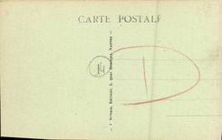 La POSTAL Lucas de la VENDIMIA en Mer la playa tiene ninos de la marea baja